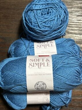 Soft & Simple Blue Viscose Yarn - Smooth Draping Fiber for Garments
